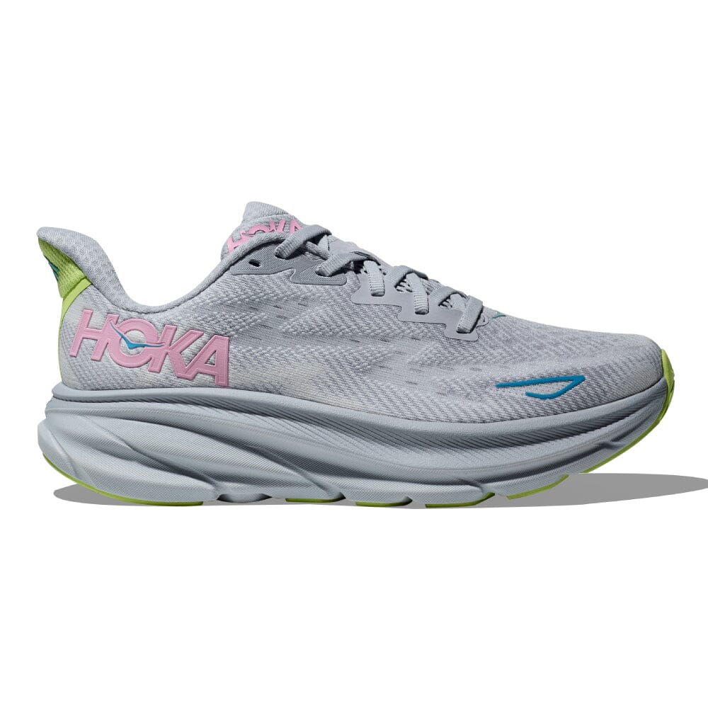 Hoka Women's Clifton 9 Women's Shoes - BlackToe Running#colour_gull-sea-ice