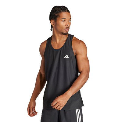 Adidas Men's Own The Run Tank Top - BlackToe Running#colour_black