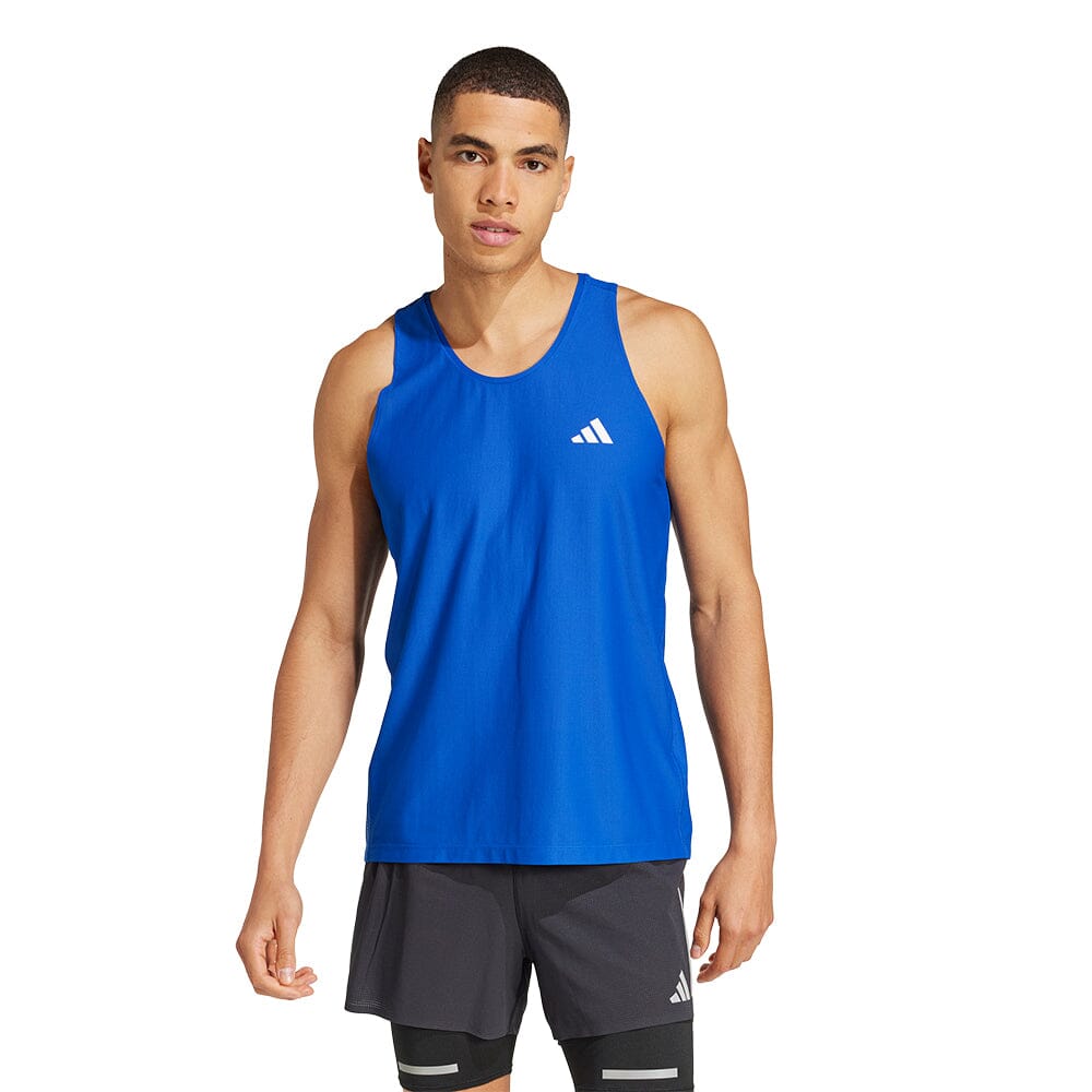 Adidas Men's Own The Run Tank Top - BlackToe Running#colour_team-royal-blue