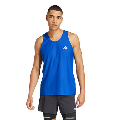 Adidas Men's Own The Run Tank Top - BlackToe Running#colour_team-royal-blue