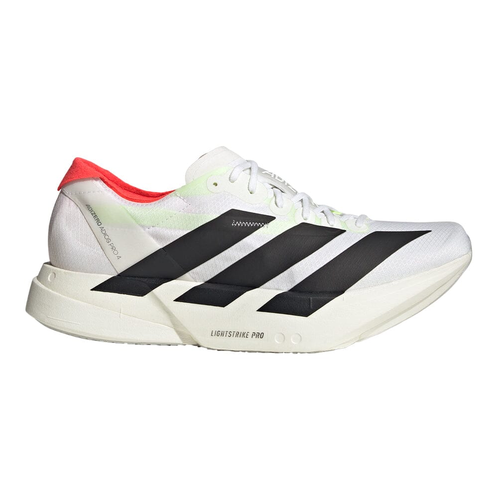 Adidas Men's Adizero Adios Pro 4 - BlackToe Running#colour_cloud-white-core-black-silver-metallic