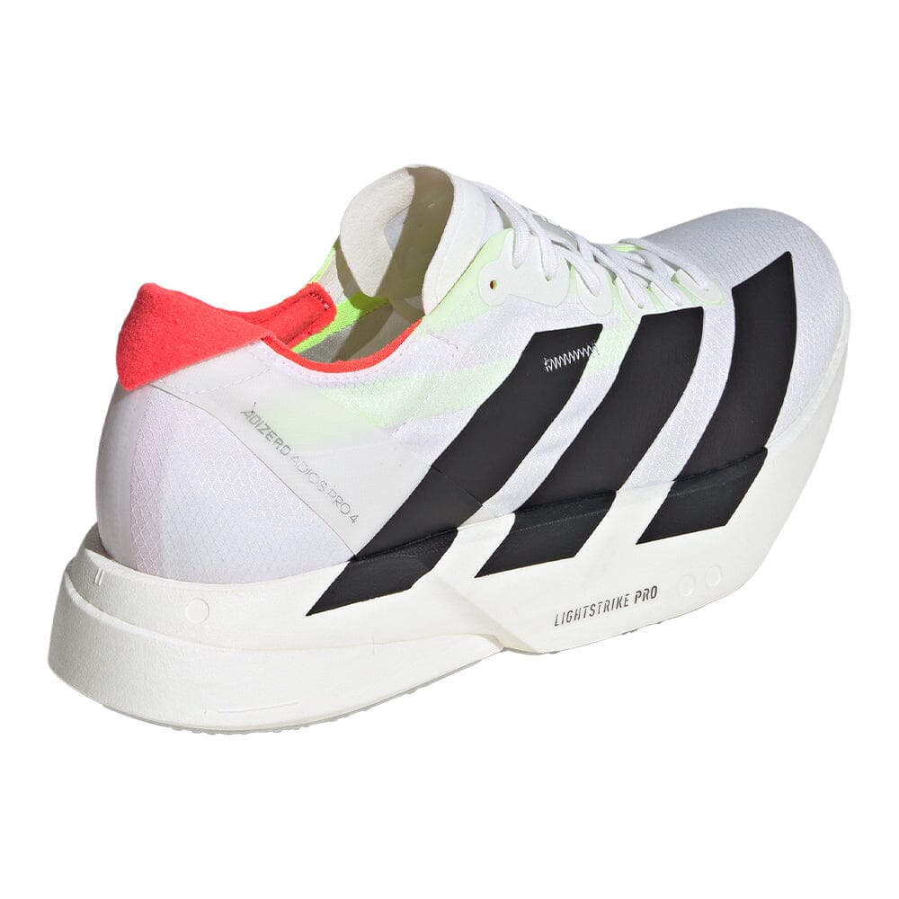 Adidas Men's Adizero Adios Pro 4 - BlackToe Running#colour_cloud-white-core-black-silver-metallic