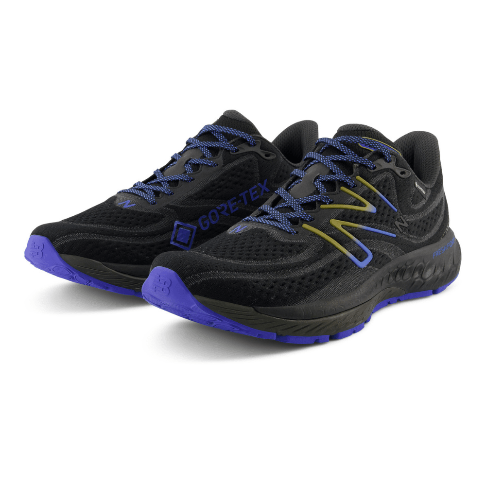 New Balance Men s Fresh Foam X 880 v13 GTX Black Marine Blue 8 D