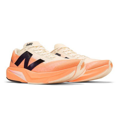 New Balance Men's FuelCell Rebel v4 - BlackToe Running#colour_hot-mango-angora-black