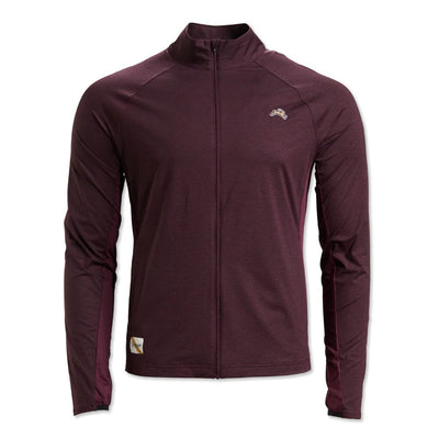 Tracksmith Men's Session Jacket - BlackToe Running#coloue_wine