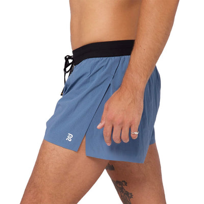 Bandit Running Men's VENTO™ 3" Splitty Short - BlackToe Running#colour_steel-blue