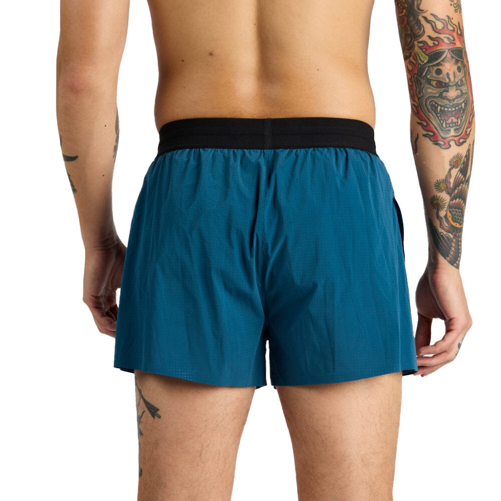 Bandit Running Men's VENTO™ 3" Splitty Short - BlackToe Running#colour_deep-teal