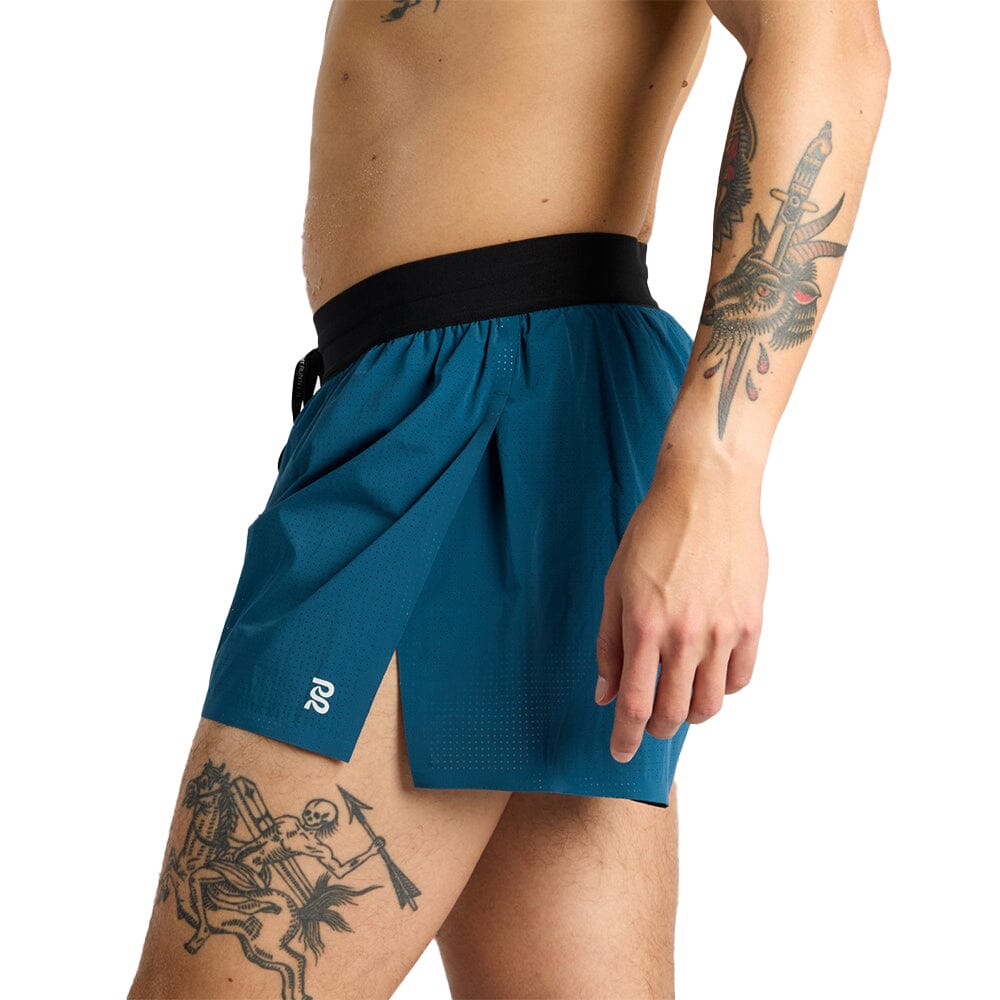 Bandit Running Men's VENTO™ 3" Splitty Short - BlackToe Running#colour_deep-teal