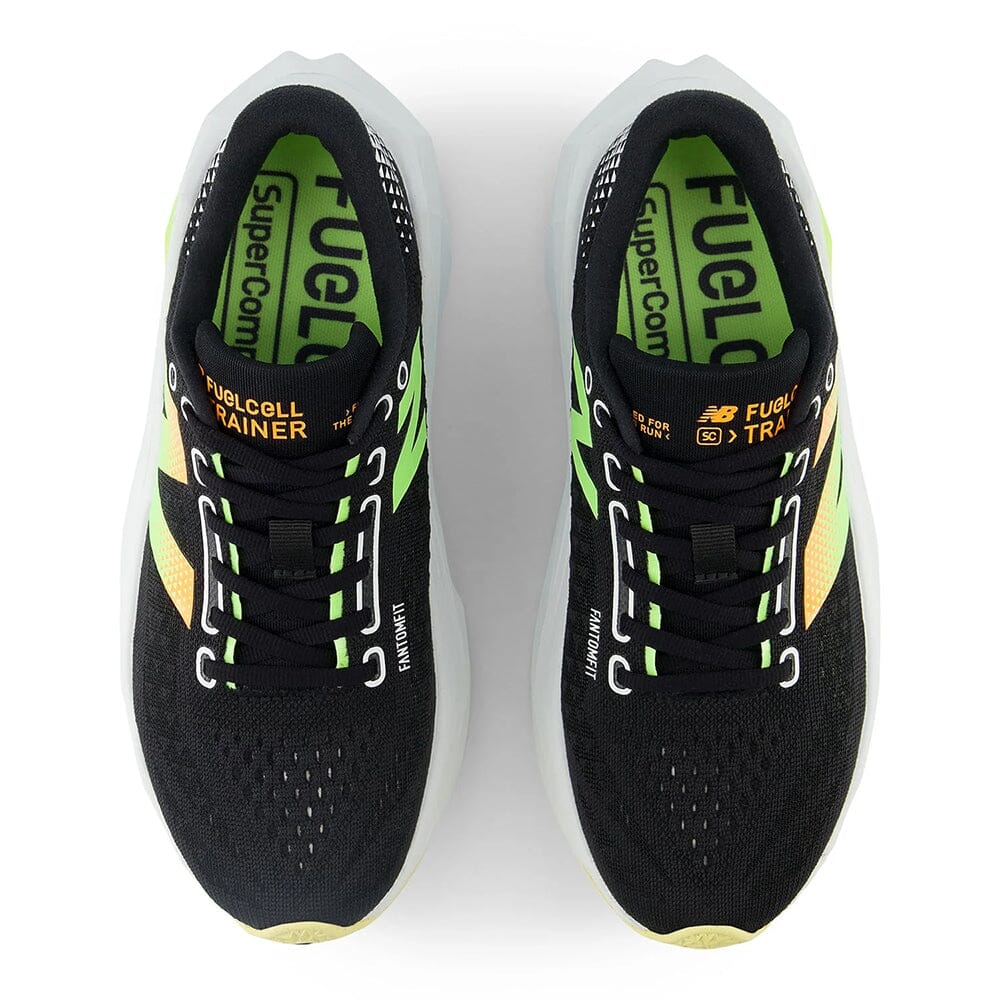 New Balance Men's FuelCell SuperComp Trainer v3 - BlackToe Running#colour_black-phantom-bleached-lime-glo