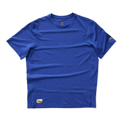 Tracksmith Men's Session Tee Men's Tops - BlackToe Running#colour_royal