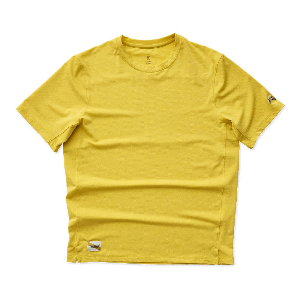 Tracksmith Men's Session Tee Men's Tops - BlackToe Running#colour_passion-fruit