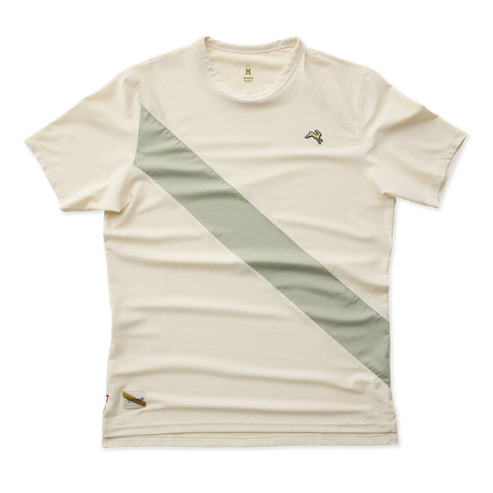 Tracksmith Men's Van Cortlandt Tee Men's Tops - BlackToe Running#colour_ivory-sage