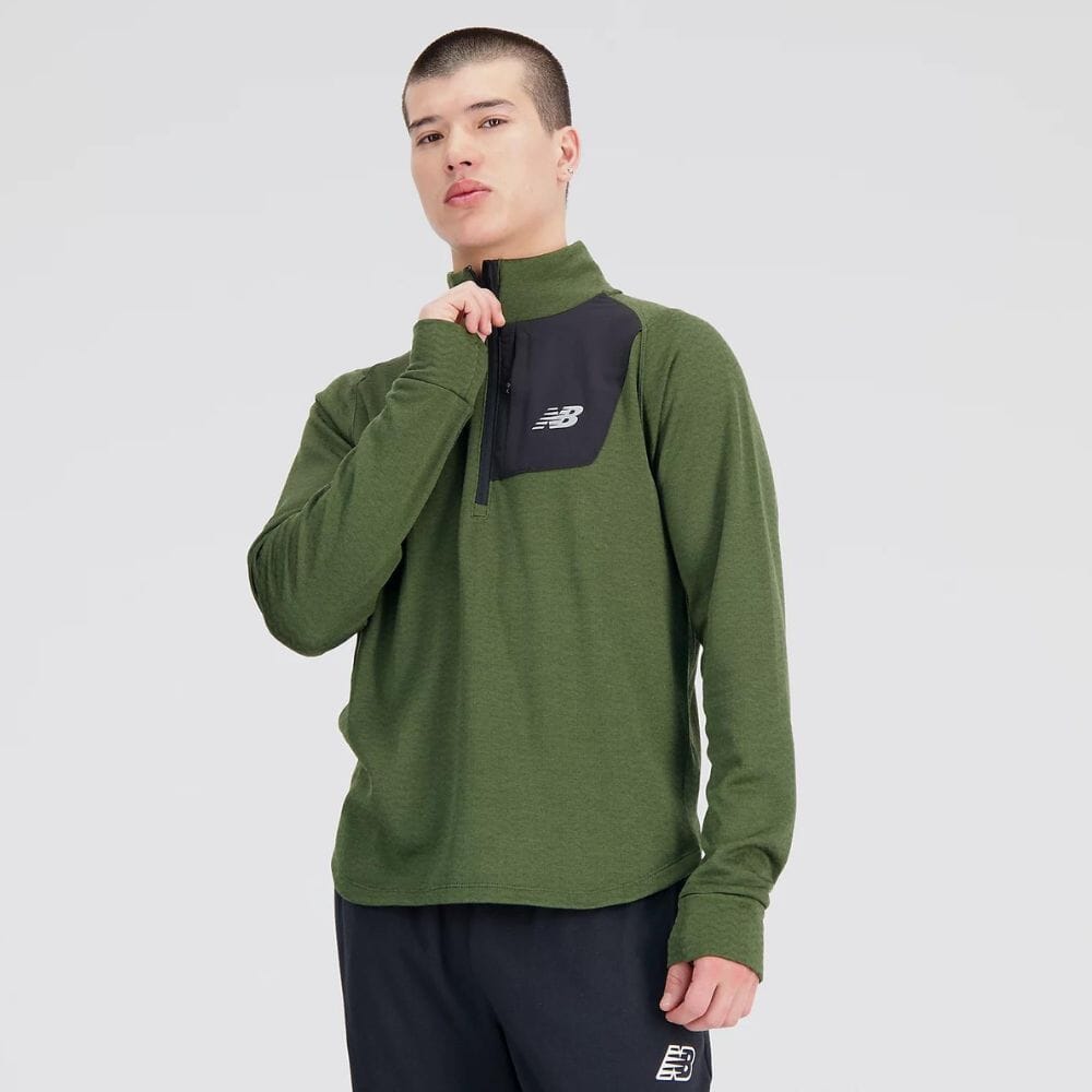 New balance men's impact 1/2 zip best sale