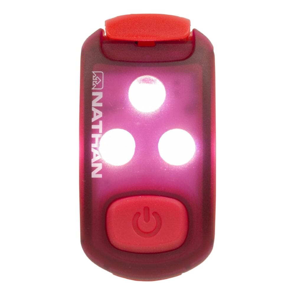 Nathan Strobelight LED Safety Light Clip Visibility - BlackToe Running#colour_magenta