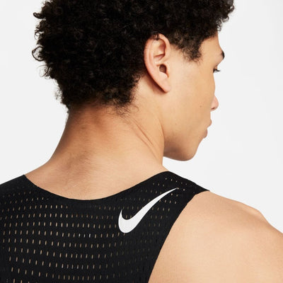 Nike Men's AeroSwift Dri-FIT ADV Running Singlet- BlackToe Running - #colour_black