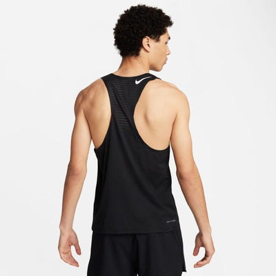 Nike Men's AeroSwift Dri-FIT ADV Running Singlet- BlackToe Running - #colour_black