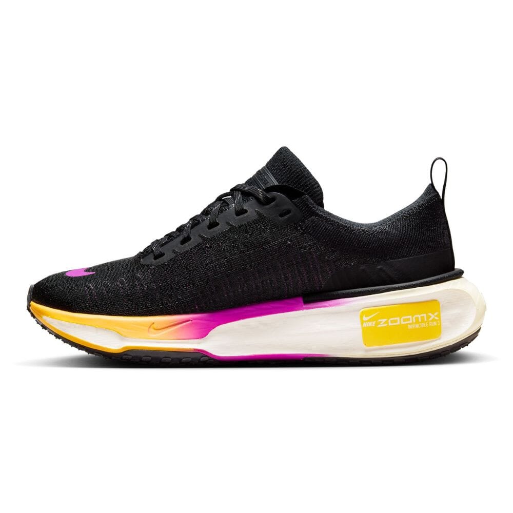 Nike Women's ZoomX Invincible Run Flyknit 3 - BlackToe Running#colour_black-hyper-violet-laser-orange