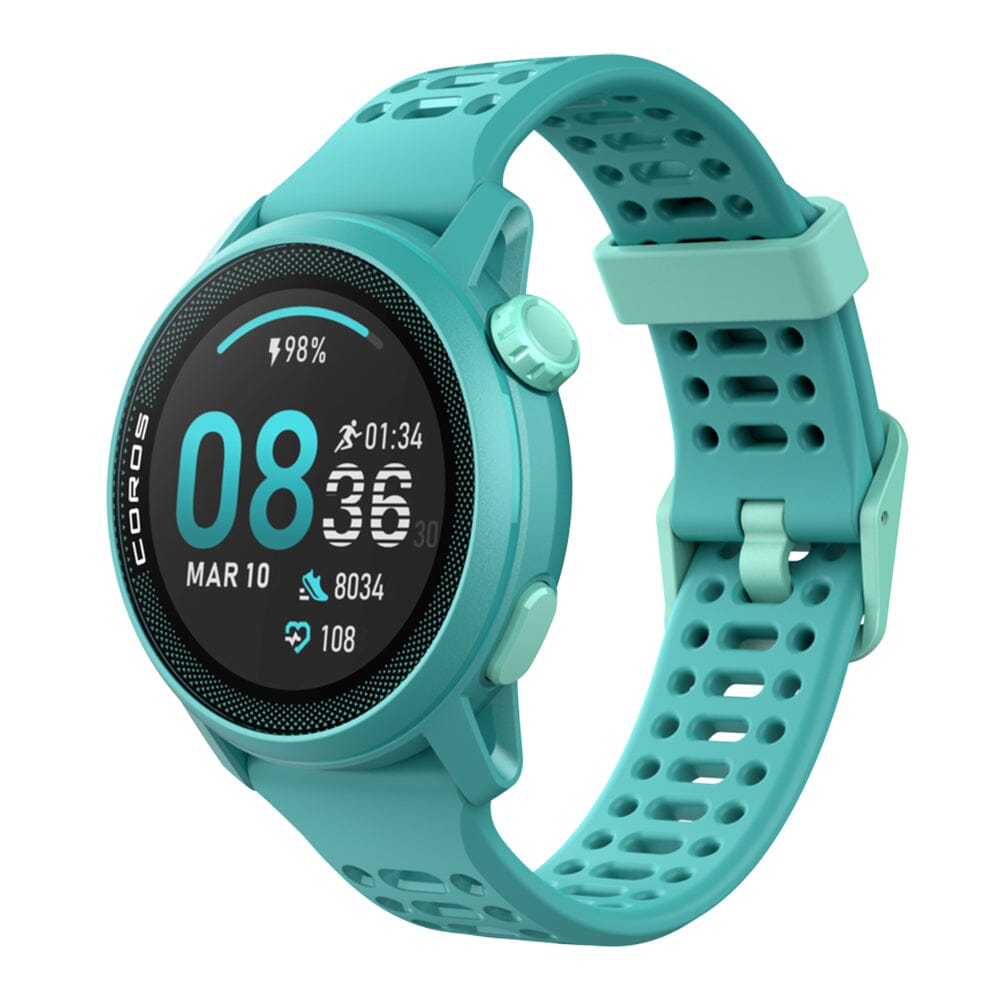 Coros PACE 3 Premium GPS Watch - BlackToe Running#colour_emerald-with-silicone-band