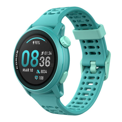 Coros PACE 3 Premium GPS Watch - BlackToe Running#colour_emerald-with-silicone-band