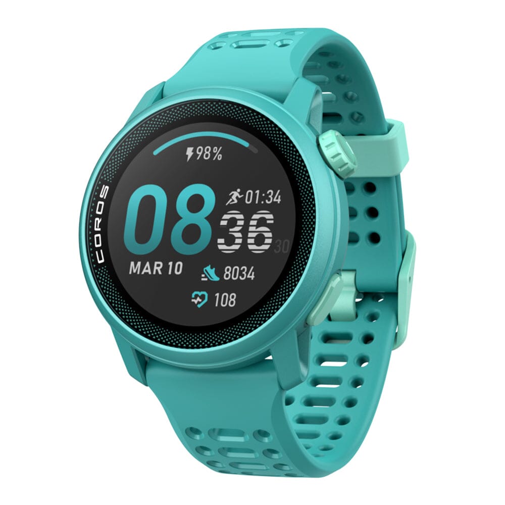 Coros PACE 3 Premium GPS Watch - BlackToe Running#colour_emerald-with-silicone-band