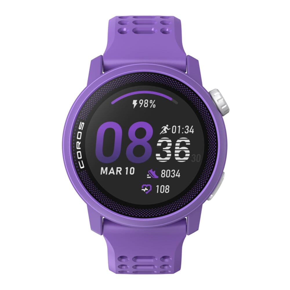 Coros PACE 3 Premium GPS Watch - BlackToe Running#colour_violet-with-silicone-band