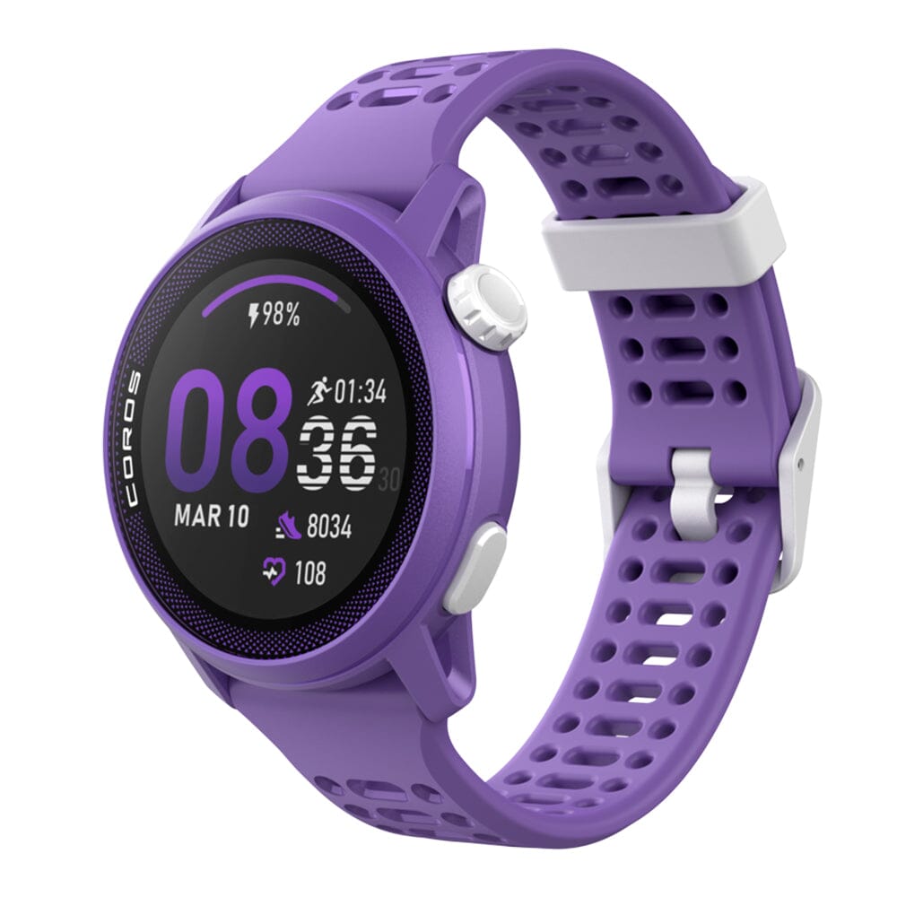 Coros PACE 3 Premium GPS Watch - BlackToe Running#colour_violet-with-silicone-band