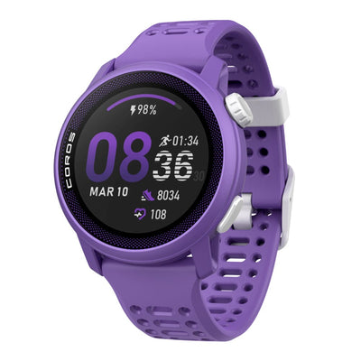 Coros PACE 3 Premium GPS Watch - BlackToe Running#colour_violet-with-silicone-band