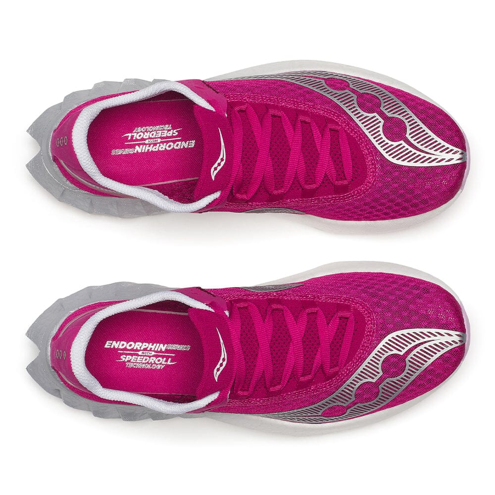 Saucony Women's Endorphin Pro 4 - BlackToe Running#colour_magenta