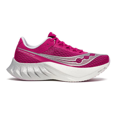 Saucony Women's Endorphin Pro 4 - BlackToe Running#colour_magenta