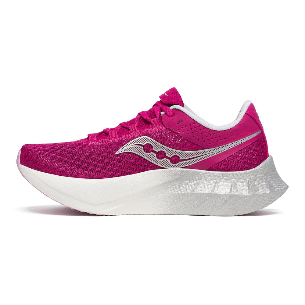 Saucony Women's Endorphin Pro 4 - BlackToe Running#colour_magenta