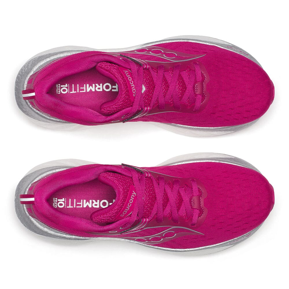 Saucony Women’s Triumph 22 - BlackToe Running#colour_magenta