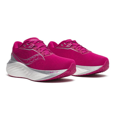 Saucony Women’s Triumph 22 - BlackToe Running#colour_magenta