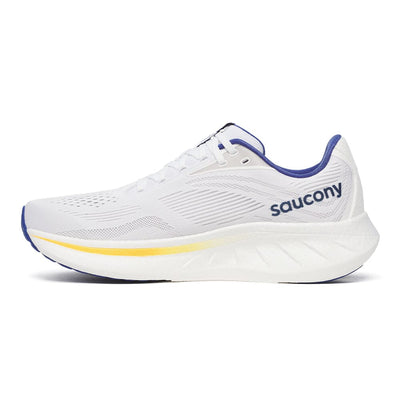 Saucony Men's Ride 18 - BlackToe Running#colour_white-azurite