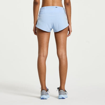 Saucony Women's Outpace 2.5" Split Short Women's Bottoms - BlackToe Running#colour_ether