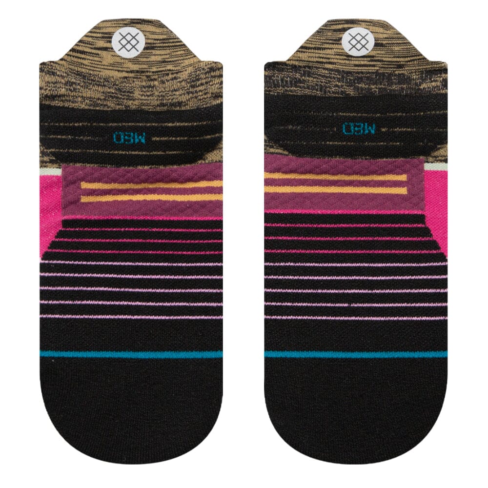 Stance Women's Run Aptitude Light Cushion Tab Socks - BlackToe Running#colour_magenta