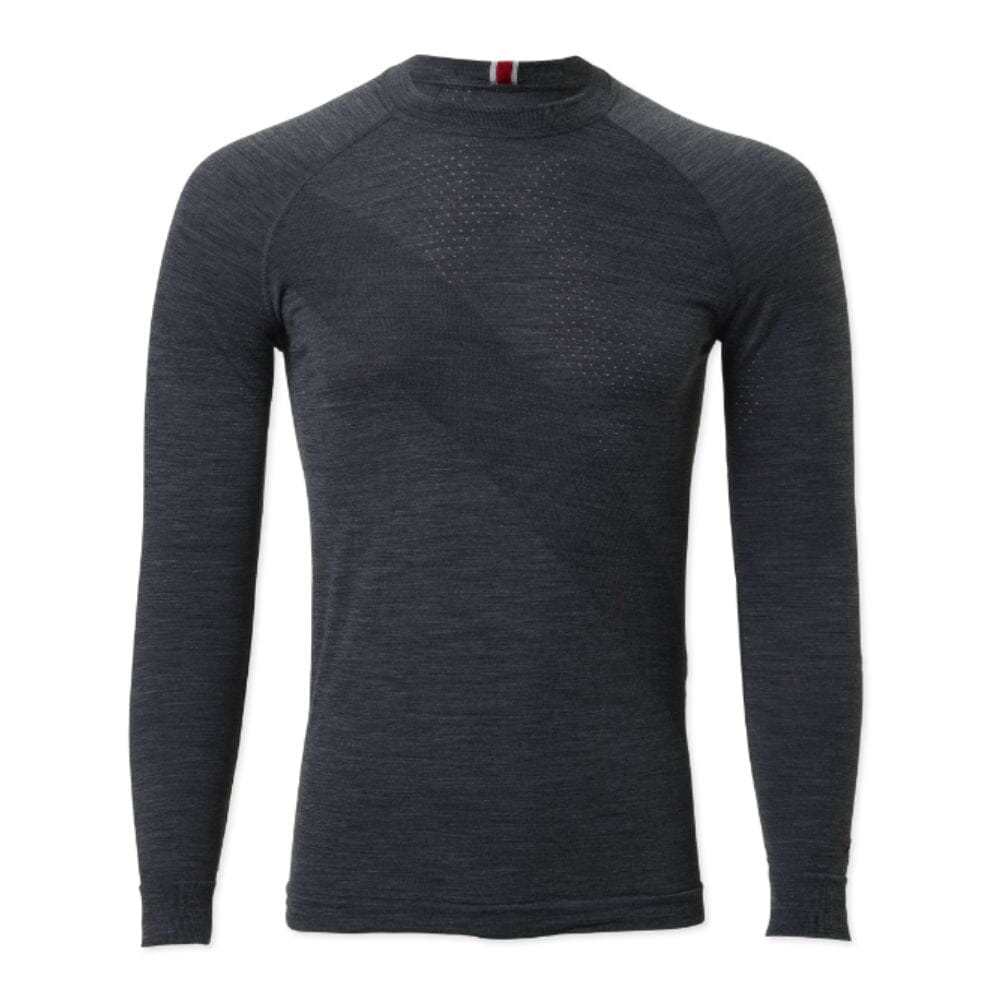 Tracksmith Men's Brighton Base Layer Men's Tops - BlackToe Running#colour_ebony