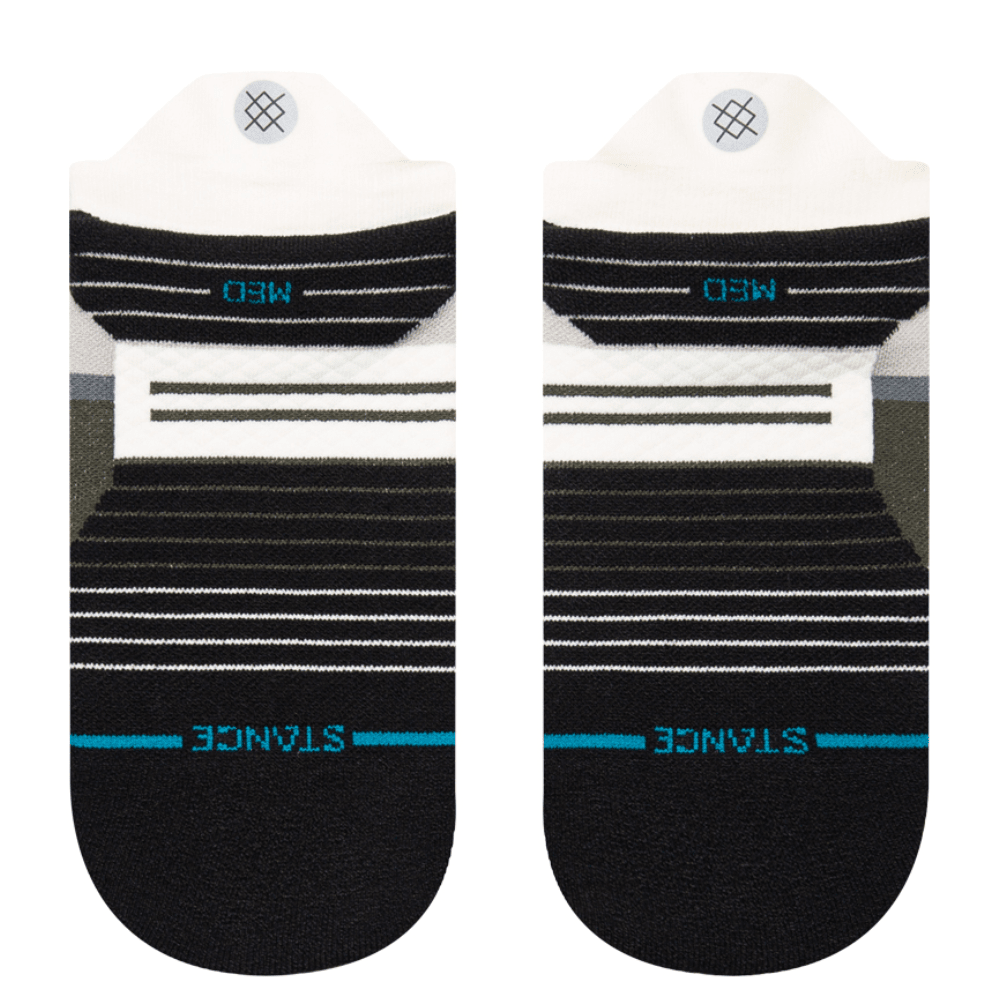 Stance Women's Run Aptitude Light Cushion Tab Socks - BlackToe Running#colour_teal