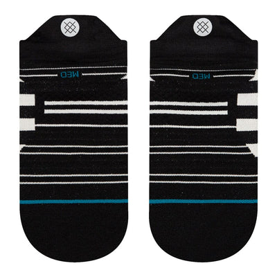 Stance Women's Run Lane Ultralight Tab Socks - BlackToe Running#colour_black