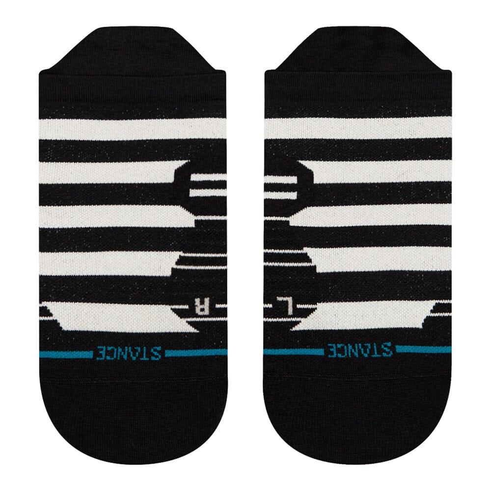 Stance Women's Run Lane Ultralight Tab Socks - BlackToe Running#colour_black