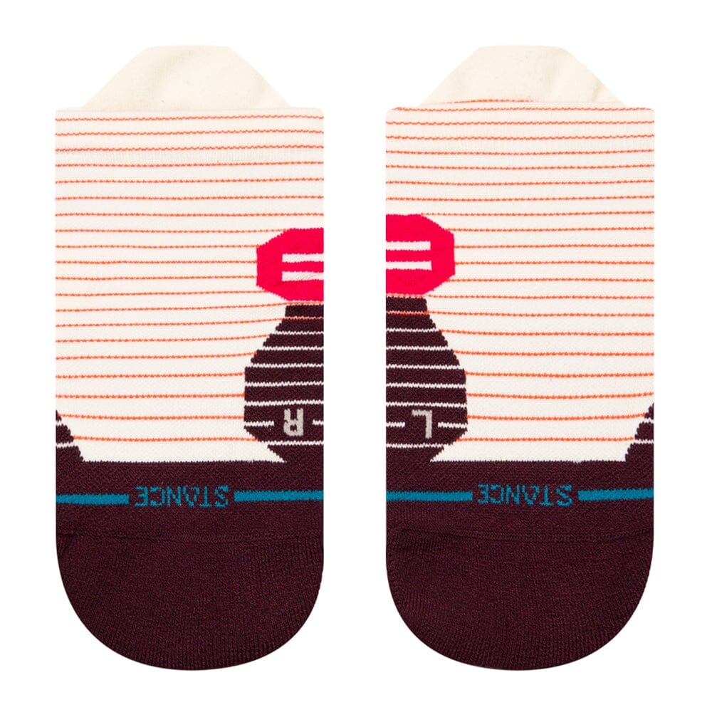 Stance Women's Run Micro Light Tab Socks - BlackToe Running#colour_magenta