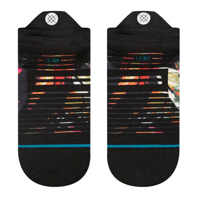 Stance Women's Run Torque Light Tab Socks - BlackToe Running#colour_black