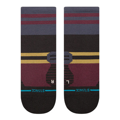 Stance Women's Run So Sporty Light Quarter Socks - BlackToe Running#colour_black