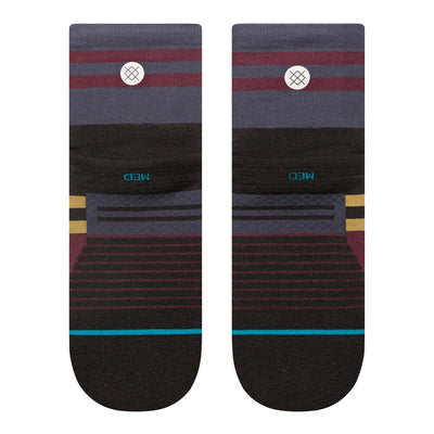 Stance Women's Run So Sporty Light Quarter Socks - BlackToe Running#colour_black