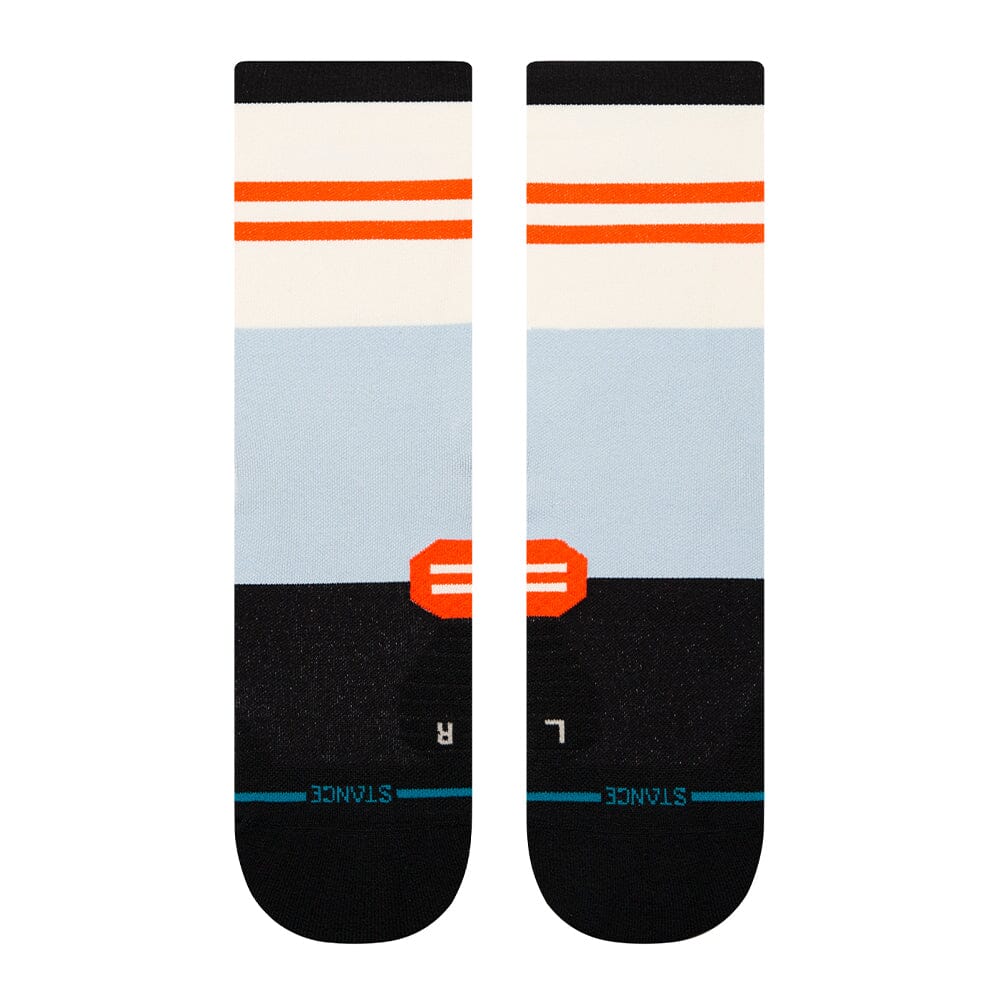 Stance Women's Run So Sporty Light Crew Socks - BlackToe Running#colour_blue