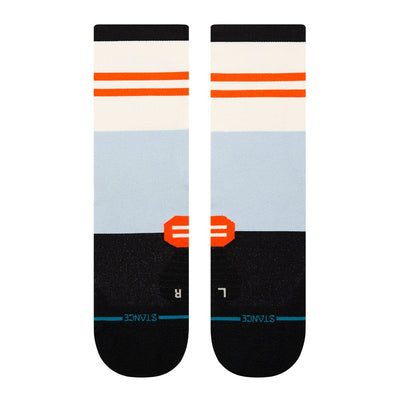 Stance Women's Run So Sporty Light Crew Socks - BlackToe Running#colour_blue