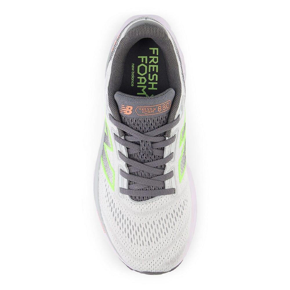 New Balance Women's Fresh Foam X 880v14 - BlackToe Running#colour_grey-matter-taro-bleached-lime-glo