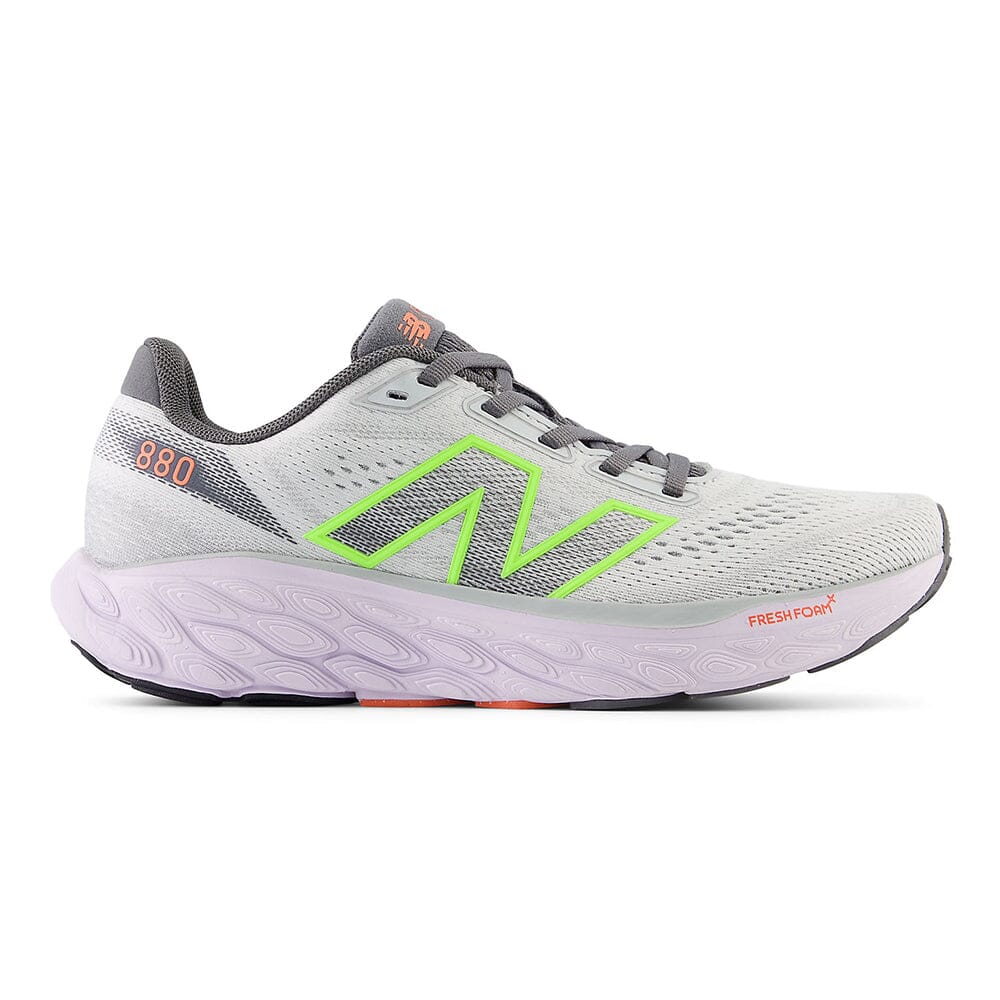 New Balance Women's Fresh Foam X 880v14 - BlackToe Running#colour_grey-matter-taro-bleached-lime-glo