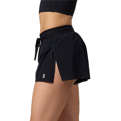 Bandit Running Women's VENTO™ 3" Splitty Short - BlackToe Running#colour_black