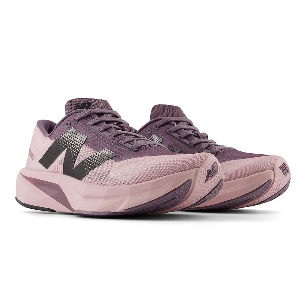 New Balance Women's FuelCell Rebel v4 - BlackToe Running#colour_twilight-haze-dark-ice-wine-black