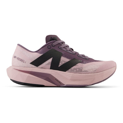 New Balance Women's FuelCell Rebel v4 - BlackToe Running#colour_twilight-haze-dark-ice-wine-black